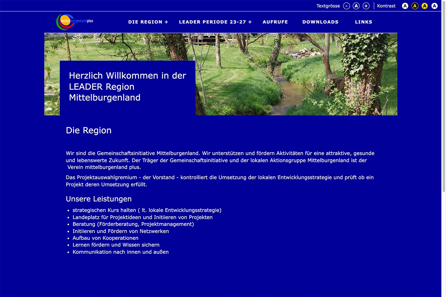 Leader Mittelburgenland | mittelburgenlandplus.at | 2024 (Screen Only 03) © echonet communication / Auftraggeber